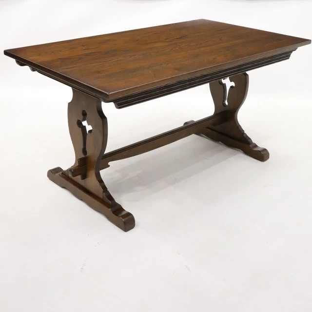 Large Old Charm Oak Dining Table Wood Bros Extending Light Oak FREE UK Delivery
