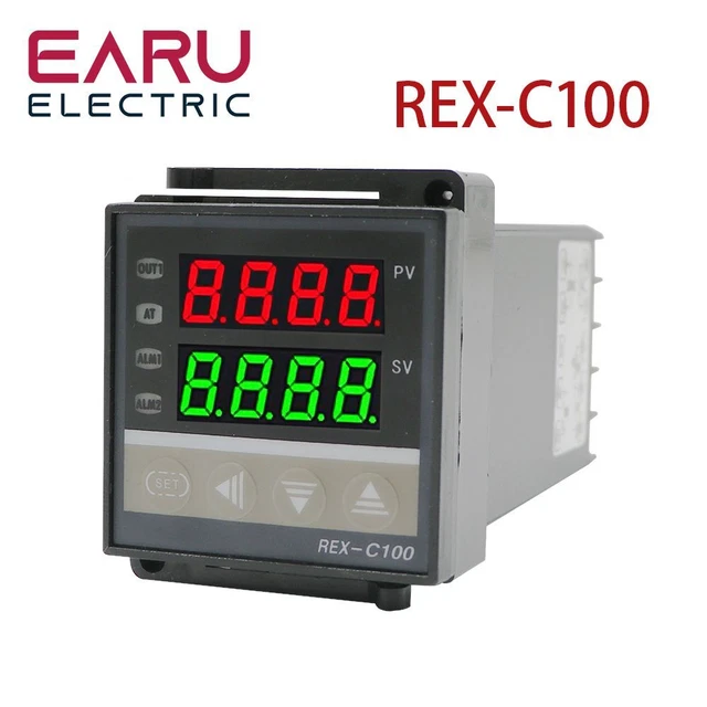 Digital Thermostat Temperature Controller Input Output Relay REX-C100 PT100