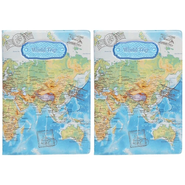 2 Pieces Travel Document Holder Passport Printing Documents