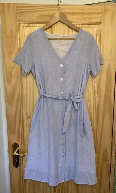 Mountain Warehouse Womens Baby Blue Shirt Summer Dress - Size 10