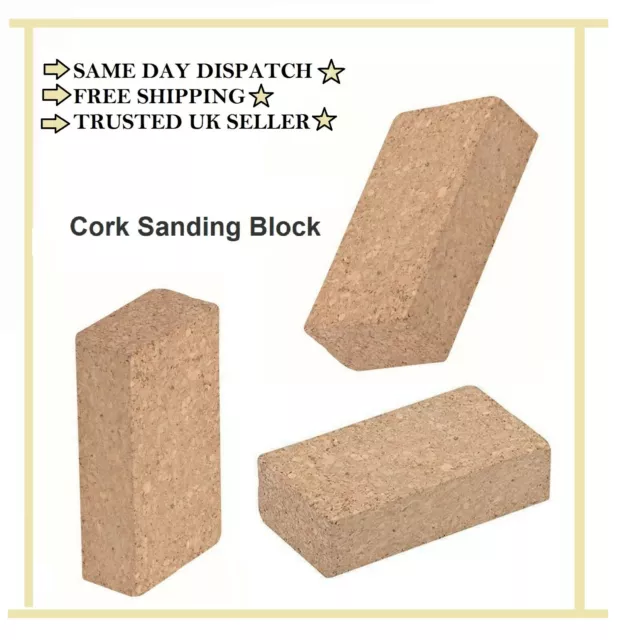 NEW  Cork Sanding Block 282641 decorating hand 110 x 60 x 30mm