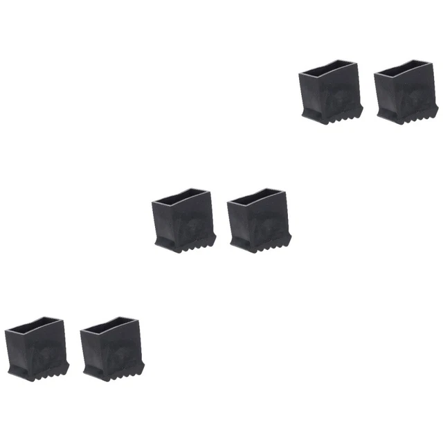 6 Pcs Rubber Ladder Caps Leggings Furniture Leg Protectors Ladder Non Slip Feet