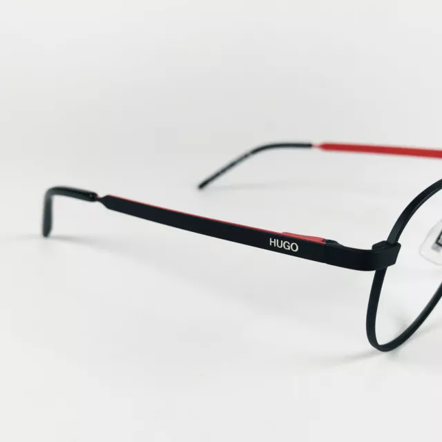 HUGO BOSS EYEGLASSES SATIN BLACK ROUND glasses frame MOD: HG13 30791244 ...