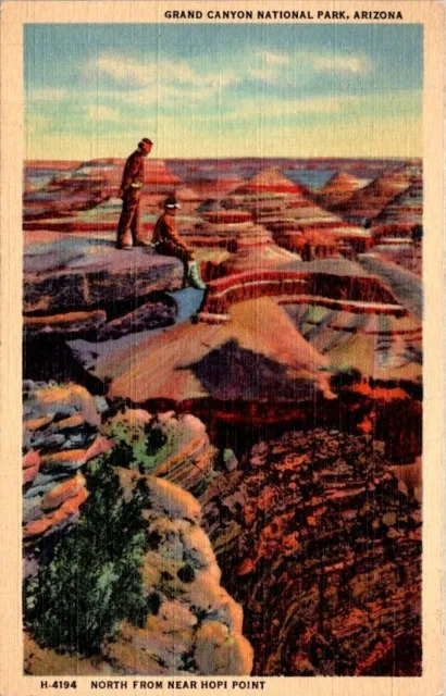 Fred Harvey Postcard Native Americans Panorama Grand Canyon National Park   3540