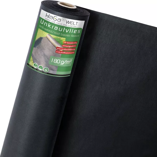 Jardin / Mauvaises Herbes Film de Protection / Paillage Voile Haga 180g/M,² 1m X