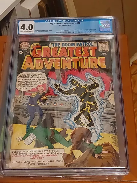 My Greatest Adventure #80 CGC 4.0 DC 1963 1st Doom Patrol!