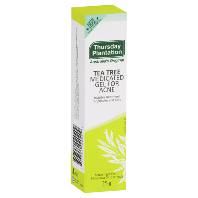 Thursday Plantation Tea Tree Medicated Gel for Acne 25g Invisible Treatment