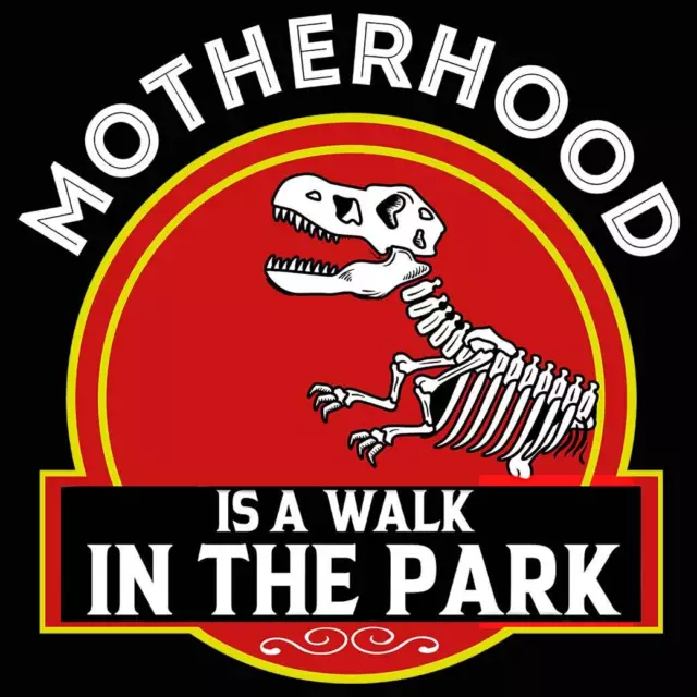 Motherhood Walk In The Park Mum Mothers Day Dinosaur - Fashion Hoodies Hoodie 2