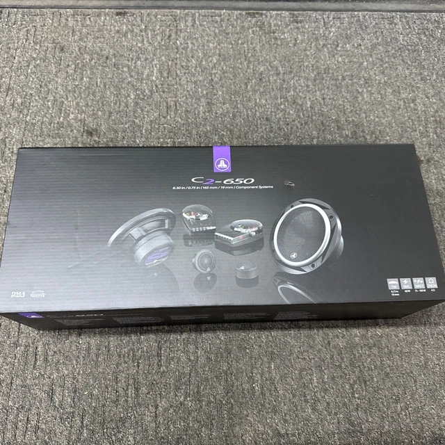 JL Audio C2-650 6.5in 2 Way 4 Ohms Component Car Speakers System Brand New JL Audio C2-650 6.5in 2 Way 4 Ohms Component Car Speakers System Brand New