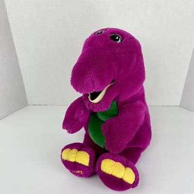 purple stuffed dinosaur