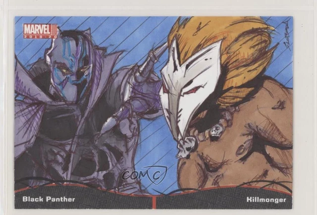 2019 Marvel Annual Battle Booklets Sketch Cards 1/1 John Sloboda #SC Auto 04f2
