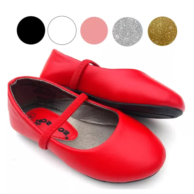 Infant Toddler Girls Flat Shoes Size 4-9 Run Larger