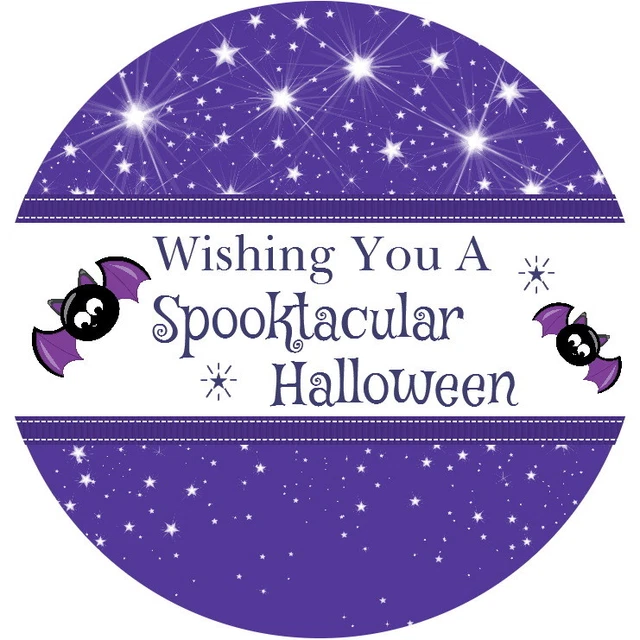 Borse Personalizzate Lucide Happy Halloween Trick Or Treat Festa Bomboniera Cono Dolce