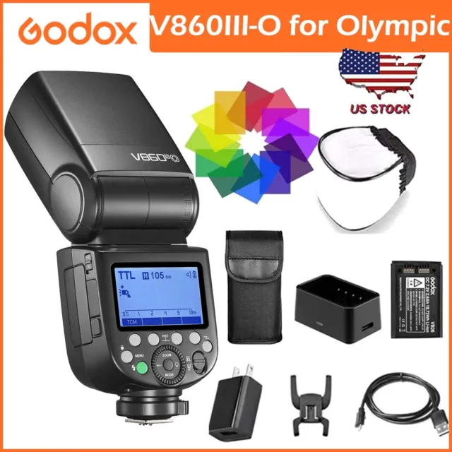 US Godox V860III O 2.4G TTL HSS 1/8000s Camera Flash Speedlite Light for Olympic