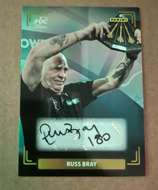 2025 PANINI PDC World Darts Championship Russ Bray Gold auto 10/10 RARE! £400.00 PicClick UK