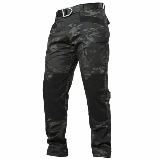 Waterproof Mens Army Military Cargo Pants Tactical Pants Casual Khaki  Trousers