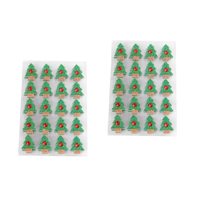 2x Weihnachten Fenster Aufkleber Weihnachten Aufkleber Glitter Aufkleber 3