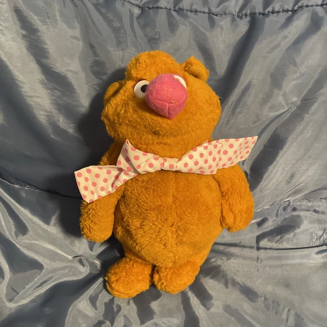 Vintage 1970s 14" Fozzie Bear Plush Jim Henson Muppets Fisher Price Doll  No Hat