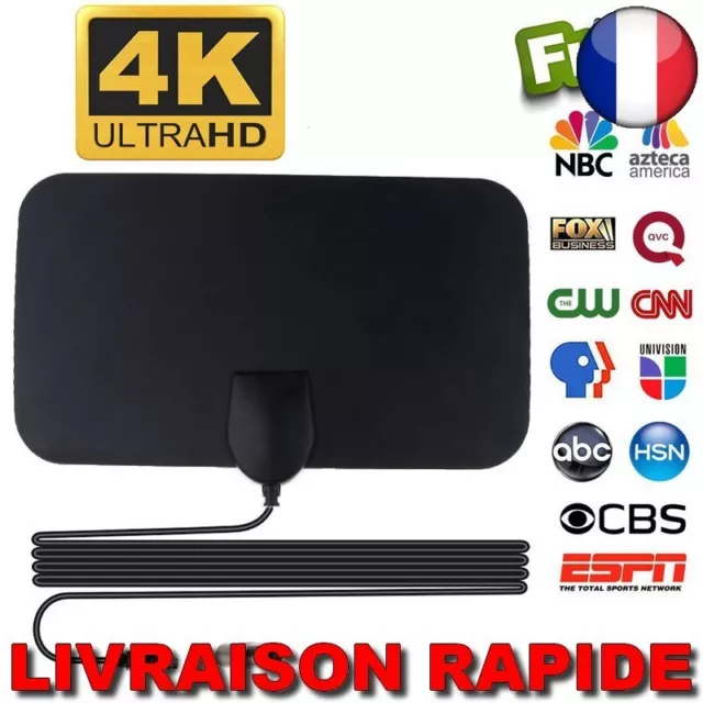 Haut Gain Haute Définition TV Numérique Box Antenne Booster Reglage Plat 4K HD