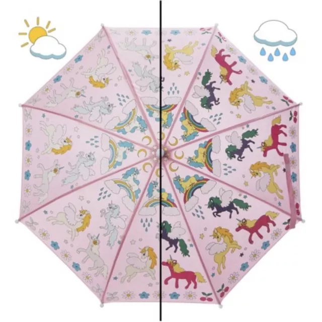 Umbrella Color Changing Rain Unicorn For Kids