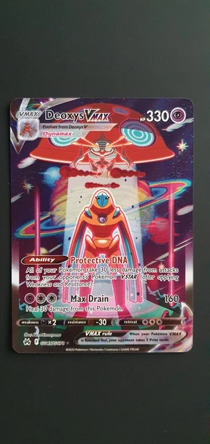 Pokemon Deoxys VMAX Alternative Art EN GG45/GG70 Zenit der König Crown Zenith
