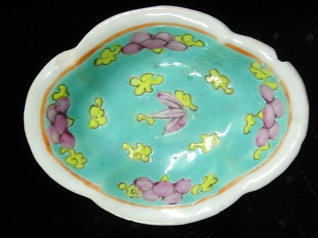 Ravier  Coupelle Porcelaine Emaille Asiatique  Chine Chinese