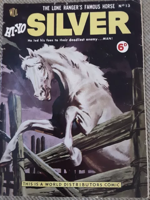 Vintage Hi Yo Silver Comic World Distributors No 13 1953.