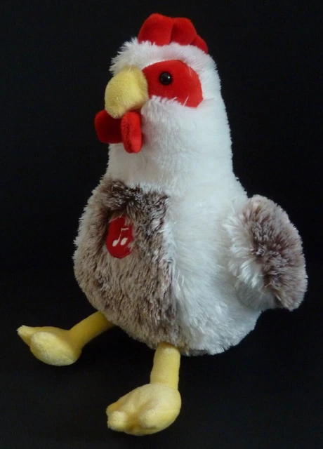 Peluche coq store bleu blanc rouge