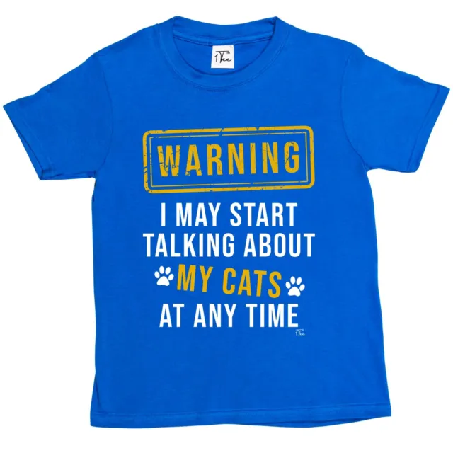 1T-shirt bambini Warning: I May Start Talking About My Cat