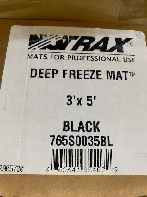 NOTRAX 765S0035BL DEEP FREEZE MAT 3' x 5' BLACK (NEW)