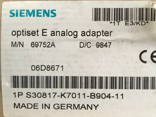 Siemens Hicom Hipath Optiset E Analog Mwst. Rechnung Neu OVP