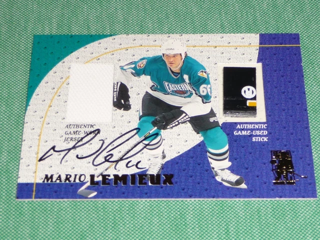 1998-99 BAP MARIO LEMIEUX Playoff Legend Stick / Jersey Patch AUTO RARE /66  $1,500.00 - PicClick CA