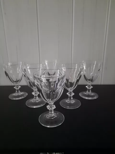 6 verres à vin blanc porto cristal d'Arques modèle Rambouillet