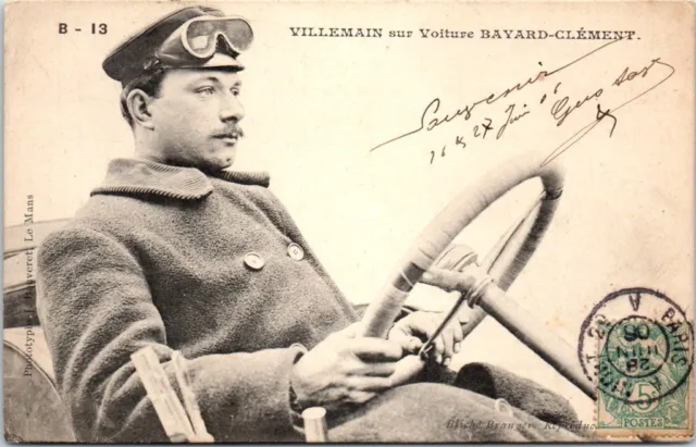 AUTOMOBILE - VILLEMAIN sur voiture BAYARD CLEMENT