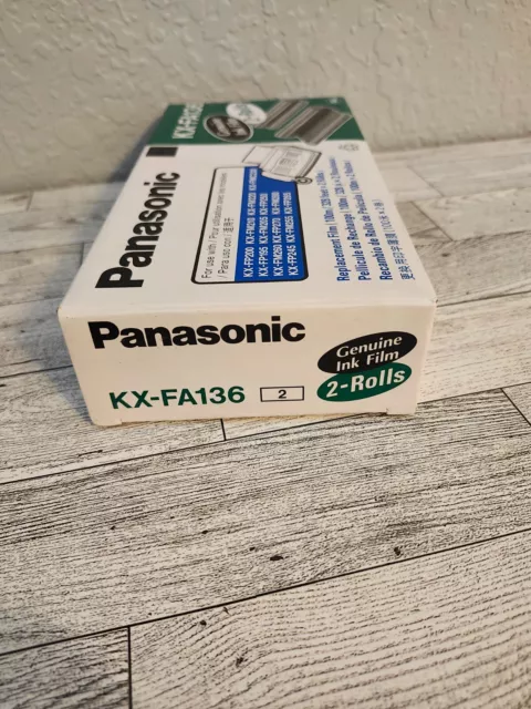 Brand New Genuine Panasonic Ink Film KX-FA136 2 Rolls 3