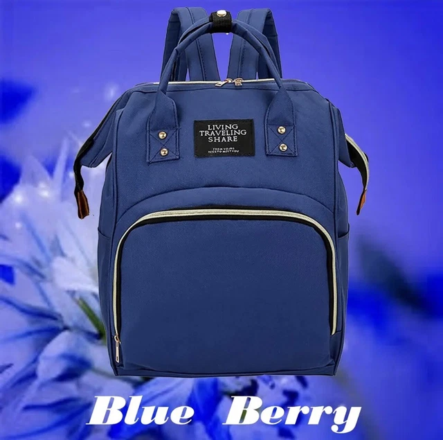 Living Traveling Share Baby Diaper Bag Multi-Function Travel Backpack Blue