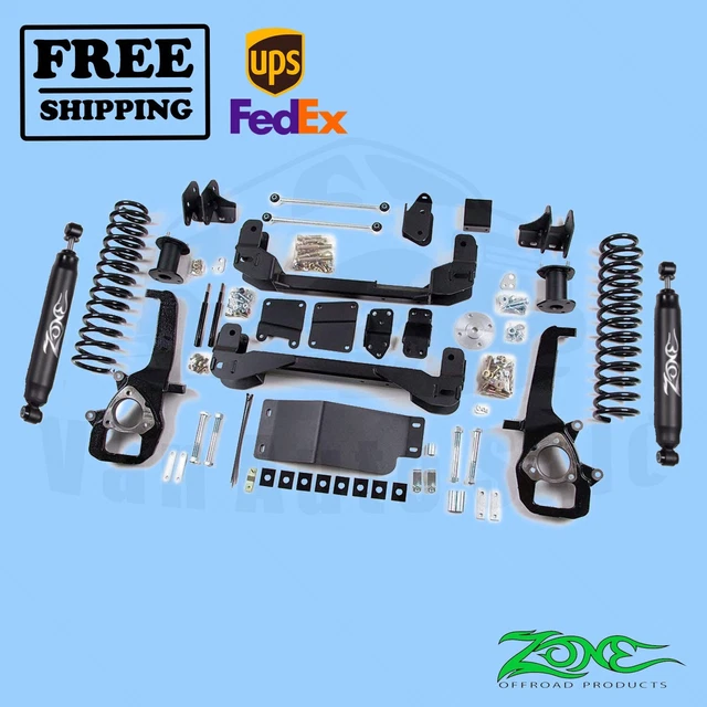 ZONE 6& LIFT Kit for 1318 Ram 1500 4WD (5" Rear Springs) (Nitro Shocks