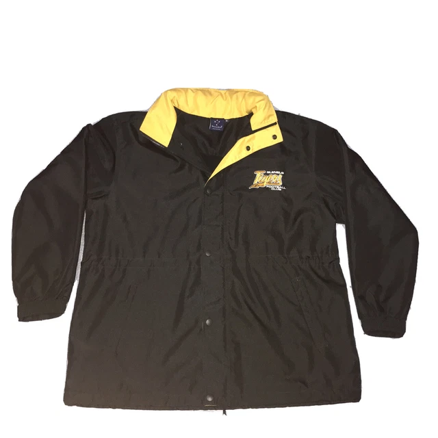 RARE SANFL GLENELG Tigers Football Club Button Up W/ Zip Fold