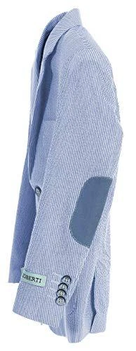 Gioberti Boys and Kids Seersucker Blazer Jacket, Blue, Size 8 Size 4