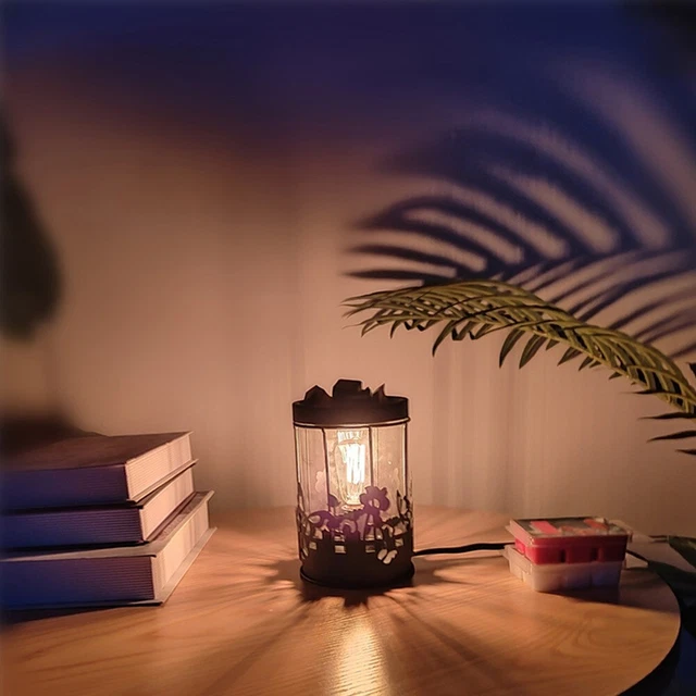 ENJOY THE FRAGRANCE of a Candle without Flame or Soot Wax Melting Lamp