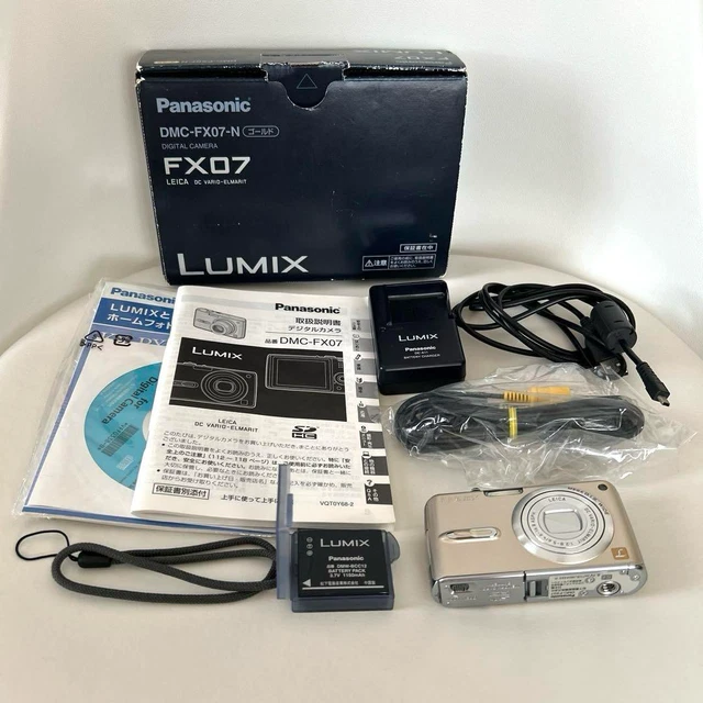 PANASONIC LUMIX DMC-FX07 Digital Camera Gold from Japan