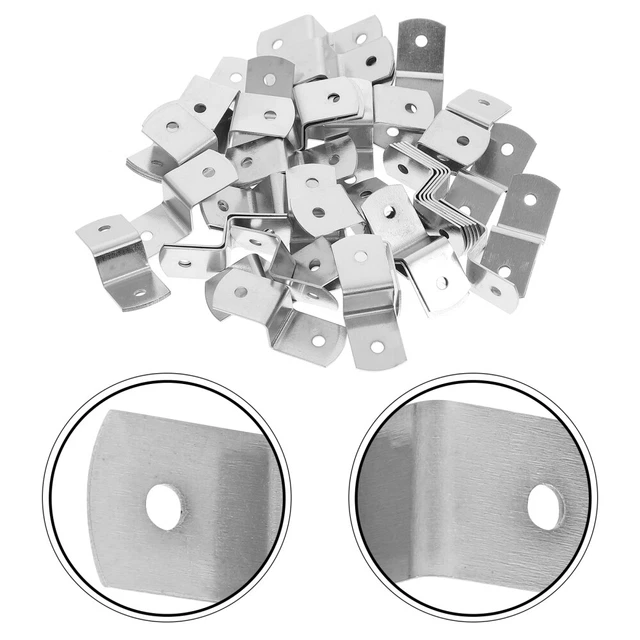 MroMax Bilderaufhänger – 30 Stück Wandhaken Aus Eisen, 50 X 10 Mm, Silber