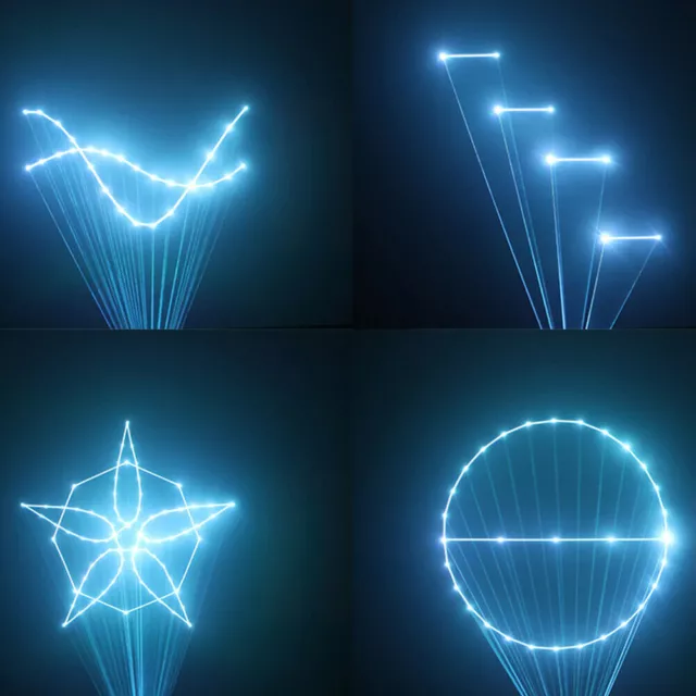 RGB DJ Disco DMX Show Party Licht Bühnenbeleuchtung Animation Laser Effekte DHL 3