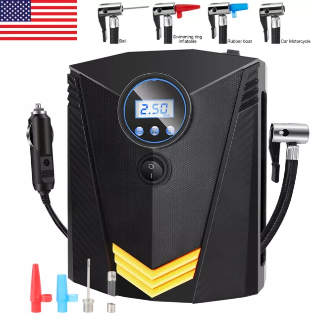 150 PSI Tire Inflator Car Air Pump Compressor Electric Portable Auto 12V DC Volt