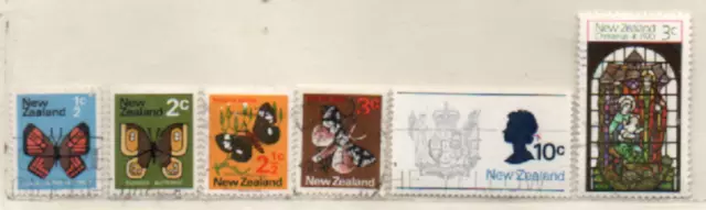 Neuseeland 1970 siehe Bild/Beschreibung 6 Marken gestempelt; New Zealand used