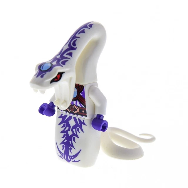1x Lego Figurine ninjago Pythor Chumsworth Serpent Blanc 70750 njo131