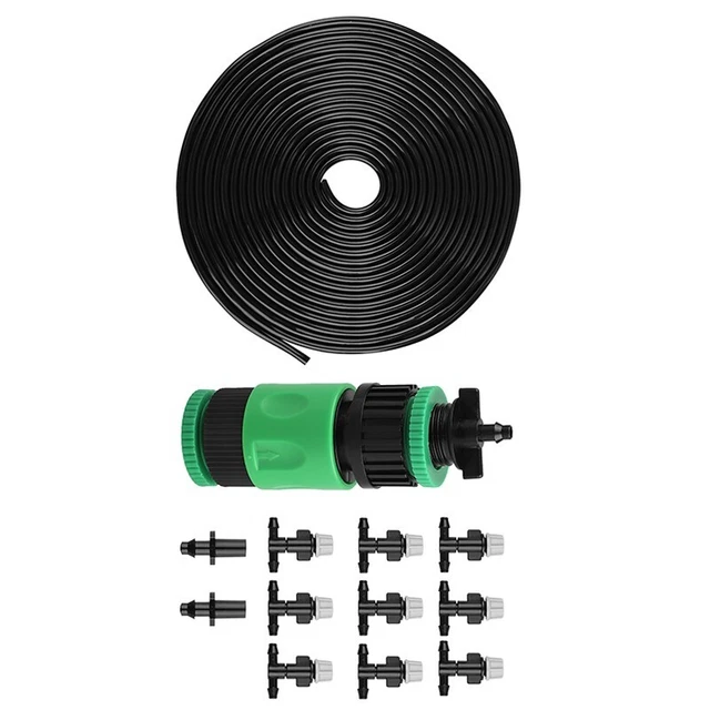 Fai da Te Micro Scolapiatti Irrigazione Sistema Kit Pianta + Timer Auto Giardino
