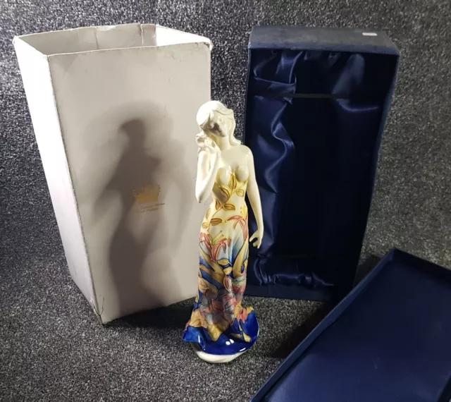 Lovely Large 30cm Old Tupton Ware Lady Figurine Statue "Floral" Ornament Vintage