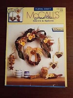 McCall's Creates-REBANADAS Y ESPECIAS - 9 PROYECTOS - Folleto 14137 - Artesanía floral