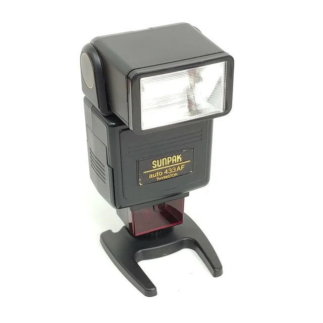 Sunpak Auto 433 AF Thyristor Flash for for Minolta Auto Focus FILM SLR Cameras
